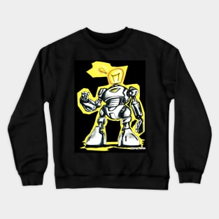 little bulb robot man Crewneck Sweatshirt